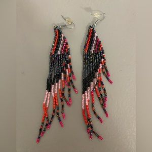 Pink Bead Earrings